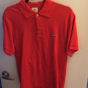 Lacoste red polo shirt
